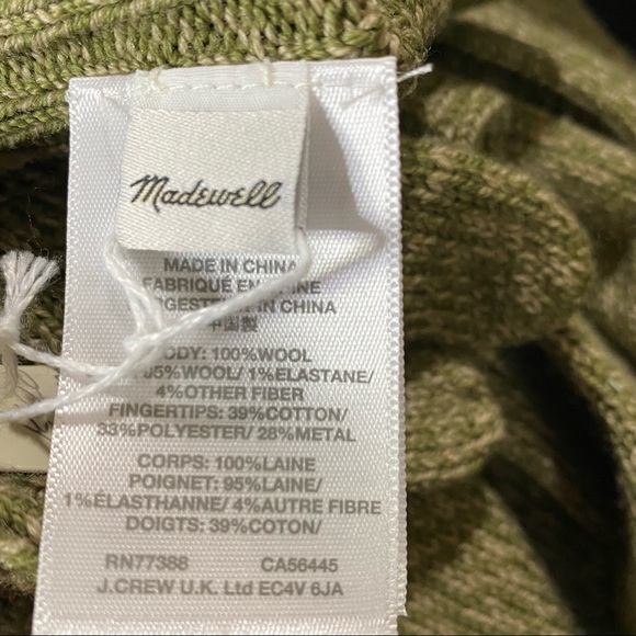 Madewell Tech Soft Knit Wool Texting Winter Gloves - Picture 4 of 4